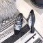 Chanel Chain and Leather Slipper Sandals Mules Silver 2019