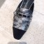 Chanel Chain and Leather Slipper Sandals Mules Silver 2019
