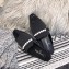 Chanel Pearl Slipper Sandals Mules Grossgrain/Patent Leather Black 2019