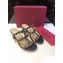 Valentino Heel 6.5cm Rockstud Mules Slide Sandals Black