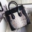 Celine Python Luggage Micro Bag Gray