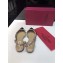 Valentino Rockstud Patent Leather Slingback Ballet Flats Black