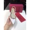 Valentino Rockstud Patent Leather Slingback Ballet Flats White