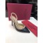 Valentino Heel 9.5cm Rockstud Sheepskin Slingback Pumps Black