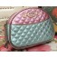 Gucci Laminated Leather Small Bag 510388 Metallic Pink/Green 2019