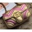 Gucci GG Marmont Matelassé Chevron Shoulder Mini Bag 446744 Metallic Gold 2019