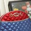 Gucci Laminated Leather Small Bag 510388 Metallic Red/Blue 2019