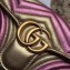 Gucci GG Marmont Matelassé Chevron Shoulder Small Bag 443497 Metallic Gold 2019