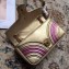 Gucci GG Marmont Matelassé Chevron Shoulder Small Bag 443497 Metallic Gold 2019