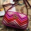 Gucci GG Marmont Matelassé Chevron Shoulder Small Bag 447632 Metallic Fuchsia 2019