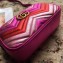 Gucci GG Marmont Matelassé Chevron Shoulder Small Bag 447632 Metallic Fuchsia 2019