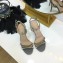 Valentino Heel 10cm Rockstud Around Sandals Gray 2019