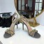 Valentino Heel 10cm Rockstud Around Sandals Gray 2019