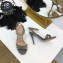 Valentino Heel 10cm Rockstud Around Sandals Gray 2019