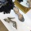 Valentino Heel 10cm Rockstud Around Sandals Gray 2019