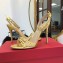 Valentino Heel 10cm Rockstud Around Sandals Gold 2019
