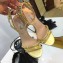 Valentino Heel 10cm Rockstud Around Sandals Gold 2019