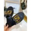 Valentino Cowhide Slip-On Slide Sandals Black With Go Logo Detail 2019
