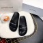 Balenciaga Slides Sandals Logo Black