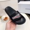 Balenciaga Slides Sandals Political Campain Logo Black