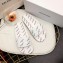 Balenciaga Slides Sandals All Over Logo White