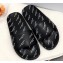 Balenciaga Slides Sandals All Over Logo Black