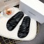 Balenciaga Slides Sandals All Over Logo Black