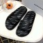 Balenciaga Slides Sandals All Over Logo Black