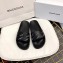 Balenciaga Slides Sandals Logo Paris Black