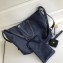Chanel Quilted Hobo Bag Navy Blue