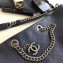 Chanel Quilted Hobo Bag Navy Blue