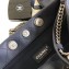 Chanel Quilted Hobo Bag Navy Blue