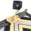 Chanel Embroidered Calfskin/Lurex Boy Small Flap Bag Black 2019
