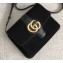 Gucci Suede Arli Medium Shoulder Bag 550126 Black 2019