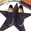 Loro Piana Suede Summer Walk Moccasin Dark Blue
