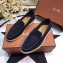 Loro Piana Suede Summer Walk Moccasin Dark Blue