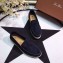 Loro Piana Suede Summer Walk Moccasin Dark Blue