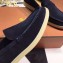 Loro Piana Suede Summer Walk Moccasin Dark Blue