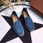 Loro Piana Suede Summer Walk Moccasin Denim Blue