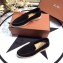 Loro Piana Suede Summer Walk Moccasin Black