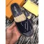 Louis Vuitton Seashore Flat Slippers Espadrilles Dark Blue 2019