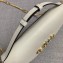 Gucci Zumi Smooth Leather Small Shoulder Bag 572375 White 2019