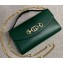 Gucci Zumi Smooth Leather Small Shoulder Bag 572375 Green 2019