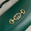 Gucci Zumi Smooth Leather Small Shoulder Bag 572375 Green 2019