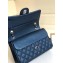 Chanel Pearl Caviar Calfskin Medium Classic Flap Bag A1112 Blue