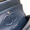 Chanel Pearl Caviar Calfskin Medium Classic Flap Bag A1112 Blue
