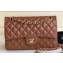 Chanel Pearl Caviar Calfskin Medium Classic Flap Bag A1112 Caramel/Gold
