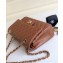 Chanel Pearl Caviar Calfskin Medium Classic Flap Bag A1112 Caramel/Gold
