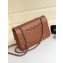 Chanel Pearl Caviar Calfskin Medium Classic Flap Bag A1112 Caramel/Silver