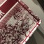 Dior Book Tote Bag In Hydrangea motif Embroidered Red 2019